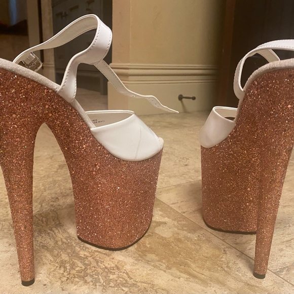 STILETTO PLATFORM HEELS SIZES 9/10 (PLEASERS) - Picture 4 of 6